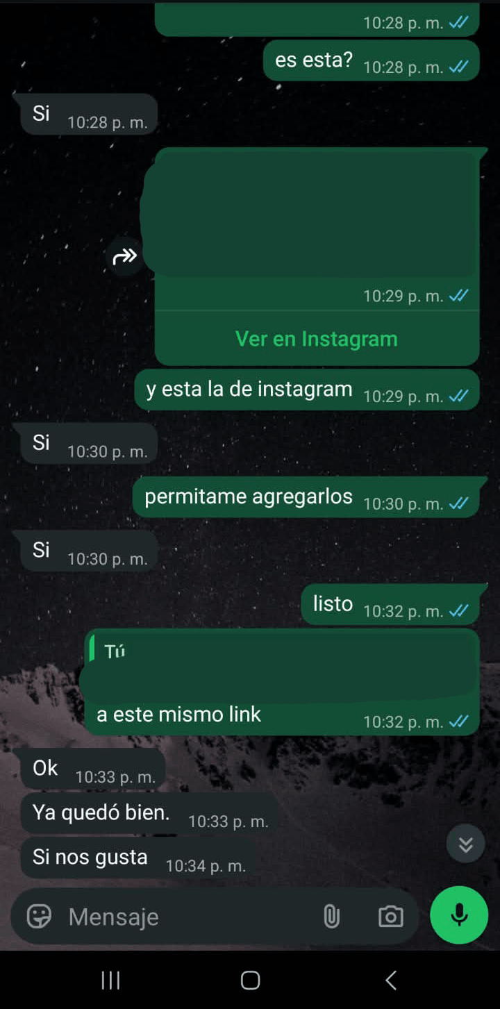 Captura de reseña de cliente 3